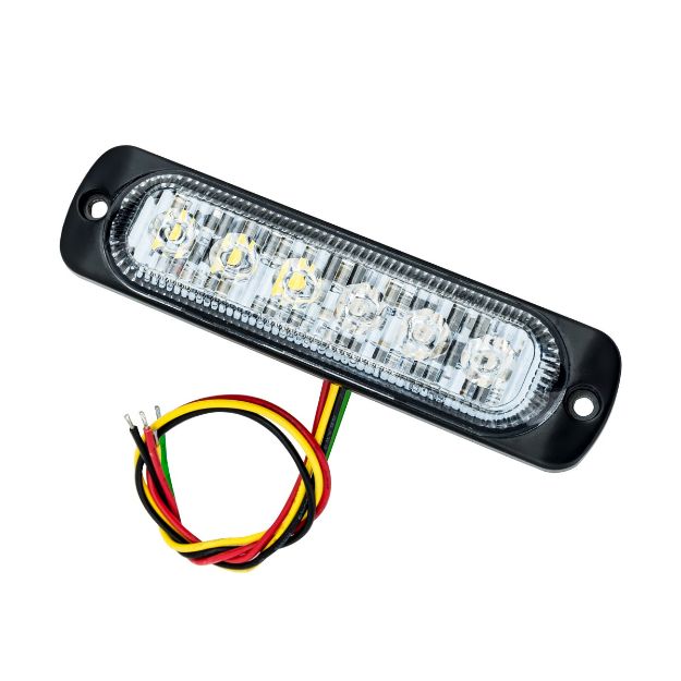 Picture of 6 LED Dual Color Slim Strobe