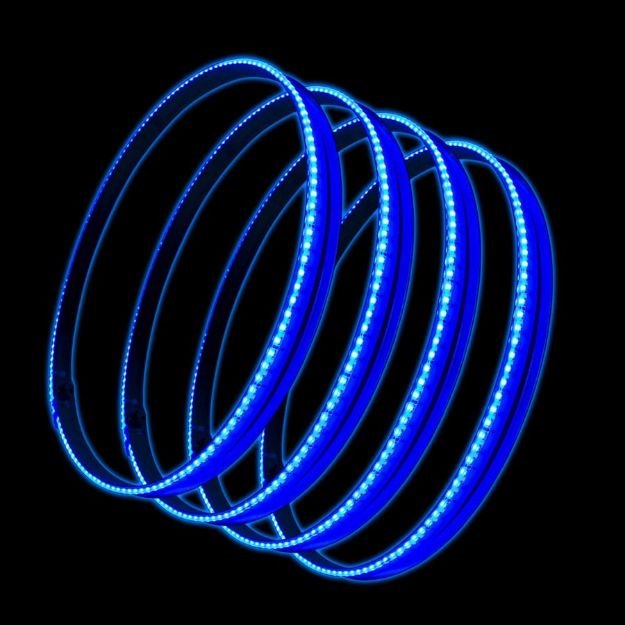 Picture of LED Illuminated Wheel Rings Blue