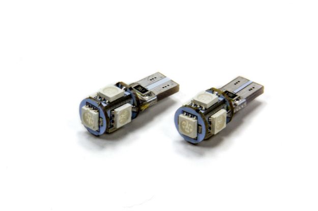 Picture of T10 5 LED SMD Bulbs Pair Blue