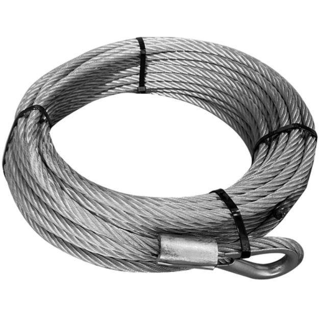 Picture of Bulldog Winch Winch Rope Wire for 15017 3/16 x 45 Foot Gray